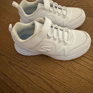 Skechers Kids All-White Sneakers